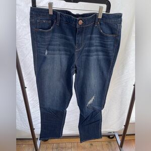 1822 Denim Dark Blue Boyfriend Jeans